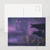 Amethyst-Wald Feiertagspostkarte (Vorne/Hinten)