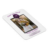 Amethyst Wax Siegel Foto Wedding Save the Date Magnet (Rechte Seite)