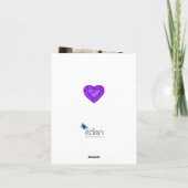 Amethyst Wedding Anniversary Liebe so stark Karte (Rückseite)