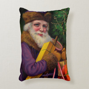 Amethyst-Weihnachtsmann-Rechteckkissen Dekokissen