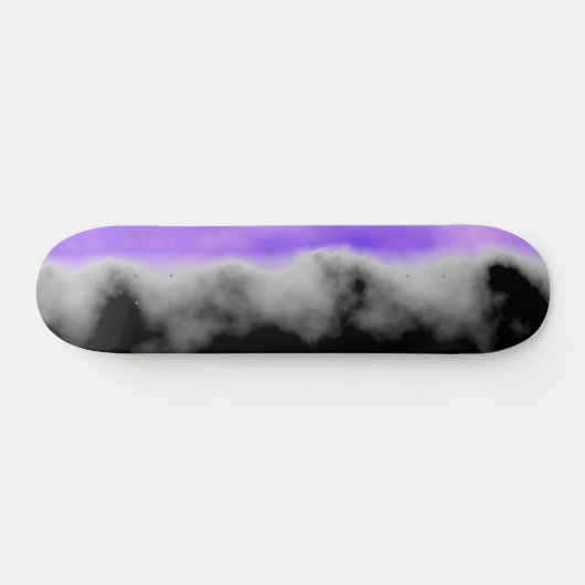 Amethyst weißer grauer schwarzer Geode Druzy Skateboard (Horizontal)