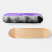 Amethyst weißer grauer schwarzer Geode Druzy Skateboard (Horizontal)