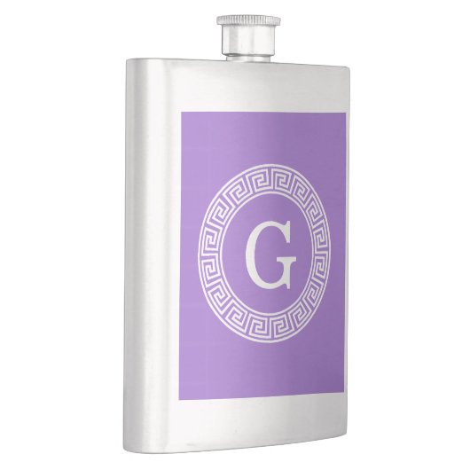 Amethyst Welch griechischer Schlüsselrahmen erste Flachmann (Rechts)