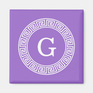 Amethyst Welch griechischer Schlüsselrahmen erste  Magnet