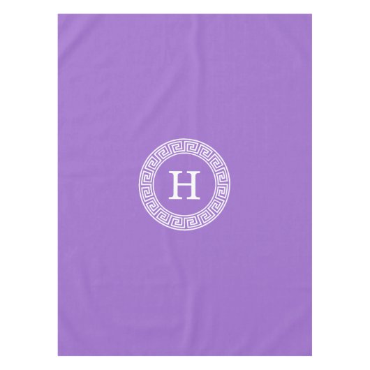 Amethyst Welch griechischer Schlüsselrahmen erste  Tischdecke (Vorderseite)