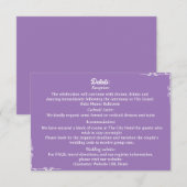 ​Amethyst & White Botanical Enclosure Card Begleitkarte (Vorne/Hinten)