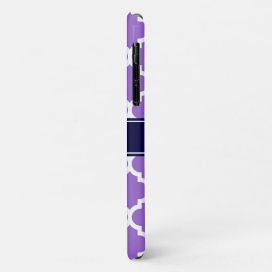 Amethyst Whmarokkanisch #5 Navy Blue Name Monogram Case-Mate iPhone Hülle (Hinten/Links)