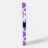 Amethyst Whmarokkanisch #5 Navy Blue Name Monogram Case-Mate iPhone Hülle (Rückseite / Links)