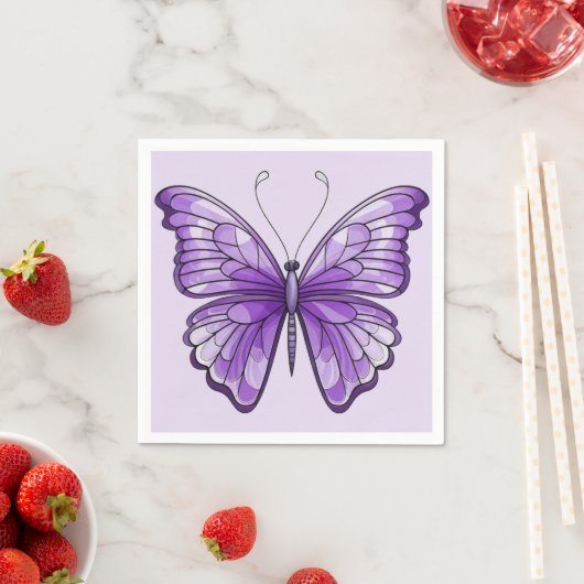 Amethyst Wings Paper Napkin Serviette (Beispiel)