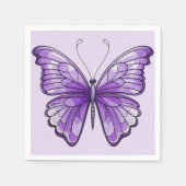 Amethyst Wings Paper Napkin Serviette (Vorderseite)