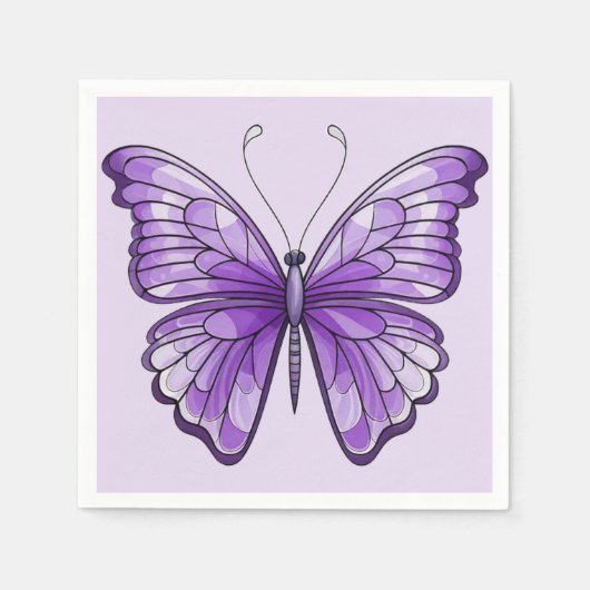 Amethyst Wings Paper Napkin Serviette (Vorderseite)