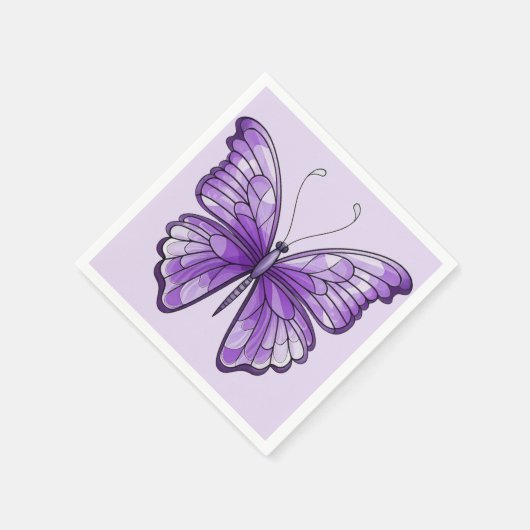Amethyst Wings Paper Napkin Serviette (Ecke)