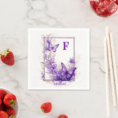 Amethyst Wings Wedding Napkin Serviette (Beispiel)