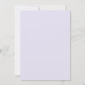 Amethyst-Wisteria-Hochzeit Einladung (Rückseite)