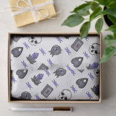 Amethyst Witch Gothic Triple Moon Muster Seidenpapier (Geschenk)