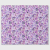 Amethystblätter Geschenkpapier (Flach)