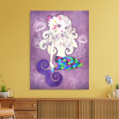 Amethyste gestreifte, gezackte Canvas Wandmalerei Leinwanddruck (Insitu (Wohnzimmer))