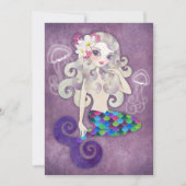 Amethyste Mermaid Einladung (Vorderseite)