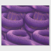 Amethystine Python Retro Farbiges, individuelles M Geschenkpapier (Flach)