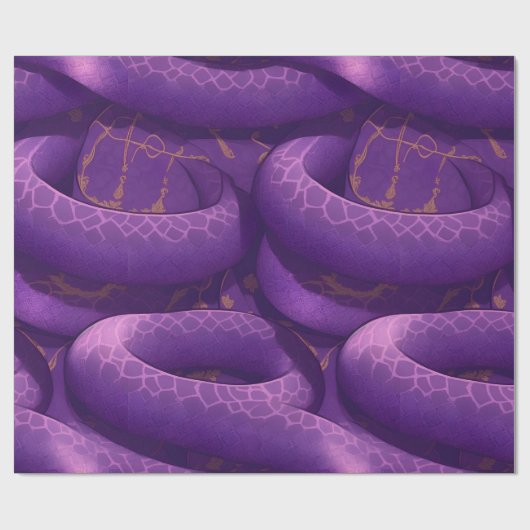 Amethystine Python Retro Farbiges, individuelles M Geschenkpapier (Flach)