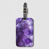Amethystkristalle Gepäckanhänger (Vorderseite Vertikal)