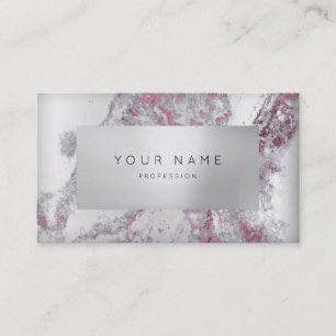 Ametyst graues Marmorverabredungs-Silber-Gold 3D Terminkarte