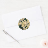 AMEX BLACK RUNDER AUFKLEBER (Umschlag)