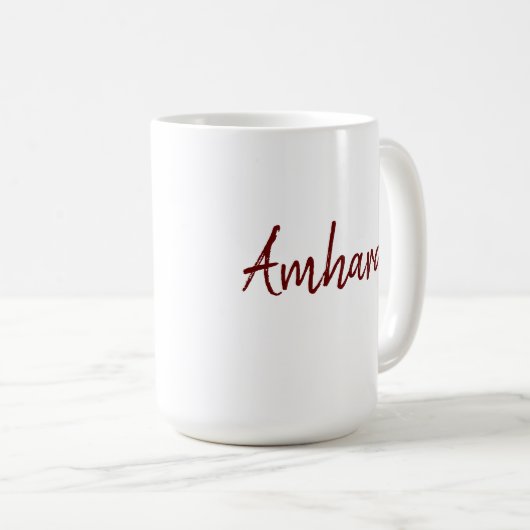 Amhara Ethiopia Tasse (VorderseiteRechts)