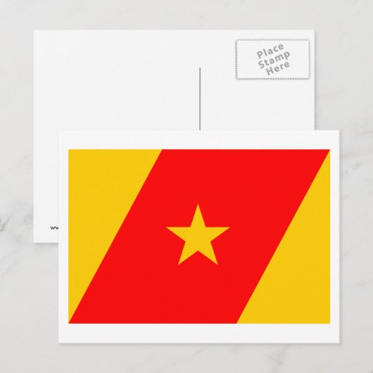 Amhara Flag Postkarte (Vorne/Hinten)