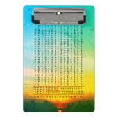 Amharic Alphabet Äthiopische Sprache Mini Klemmbrett (Vorderseite)