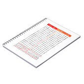 Amharic Alphabet Äthiopische Sprache Notizblock (Linke Seite)