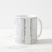 Amharic AlphaBet Classic Tasse lernen (VorderseiteRechts)