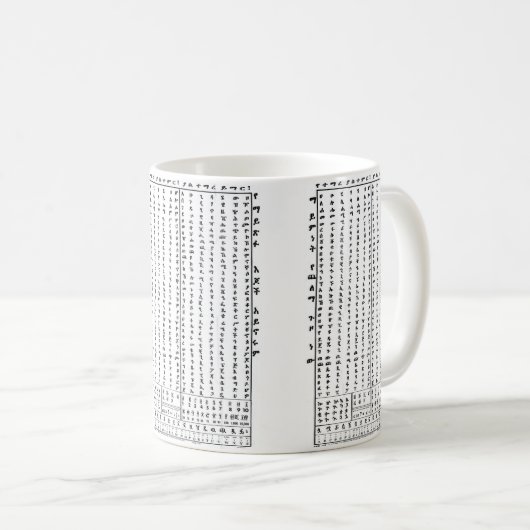 Amharic AlphaBet Classic Tasse lernen (VorderseiteRechts)