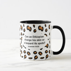 Amharisch und Englisch Bibelverse Tasse