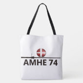 AMHE-Logo des 74 anzeigen Tasche (Rückseite)