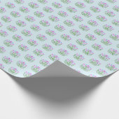 Amherst Druck auf Hell-Türkis Geschenkpapier (Ecke)