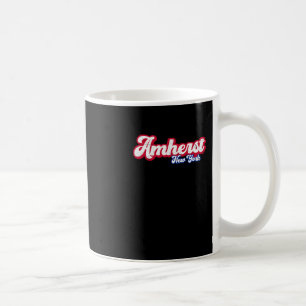 Amherst New York Ny Retro Schrift 716 Western New  Kaffeetasse