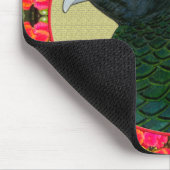 Amherst Pheasant und Blume Mousepad (Ecke)