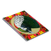 Amherst Pheasant und Blume Notizblock (Rechte Seite)