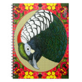 Amherst Pheasant und Blume Notizblock (Vorderseite)