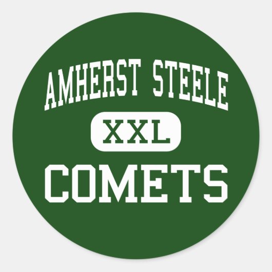 Amherst Steele - Kometen - Hoch - Amherst Ohio Runder Aufkleber (Vorderseite)