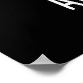 Ami-ghost Funny Mexican Ghost Pun Dark BG Poster (Ecke)