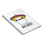 Ami-gost Funny Mexican Amigo Ghost Pun Notizblock (Rechte Seite)