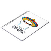 Ami-gost Funny Mexican Amigo Ghost Pun Notizblock (Linke Seite)