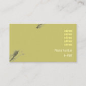 Amiable graue Pinselstriche handgezeichnete Kunst Visitenkarte (Rückseite)