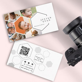 Amiable Honeycomb Multiple Foto Collage Visitenkarte