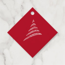 Amiable monochrome künstlerische Weihnachtsbaum Geschenkanhänger