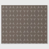 Amiable monochrome künstlerische Weihnachtsbaum Geschenkpapier (Flach)