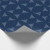 Amiable monochrome künstlerische Weihnachtsbaum Geschenkpapier (Ecke)