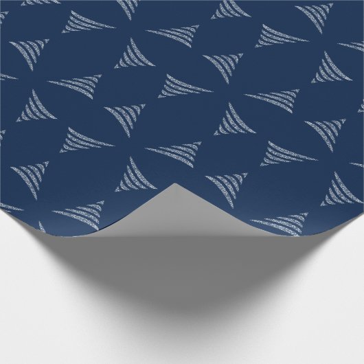 Amiable monochrome künstlerische Weihnachtsbaum Geschenkpapier (Ecke)